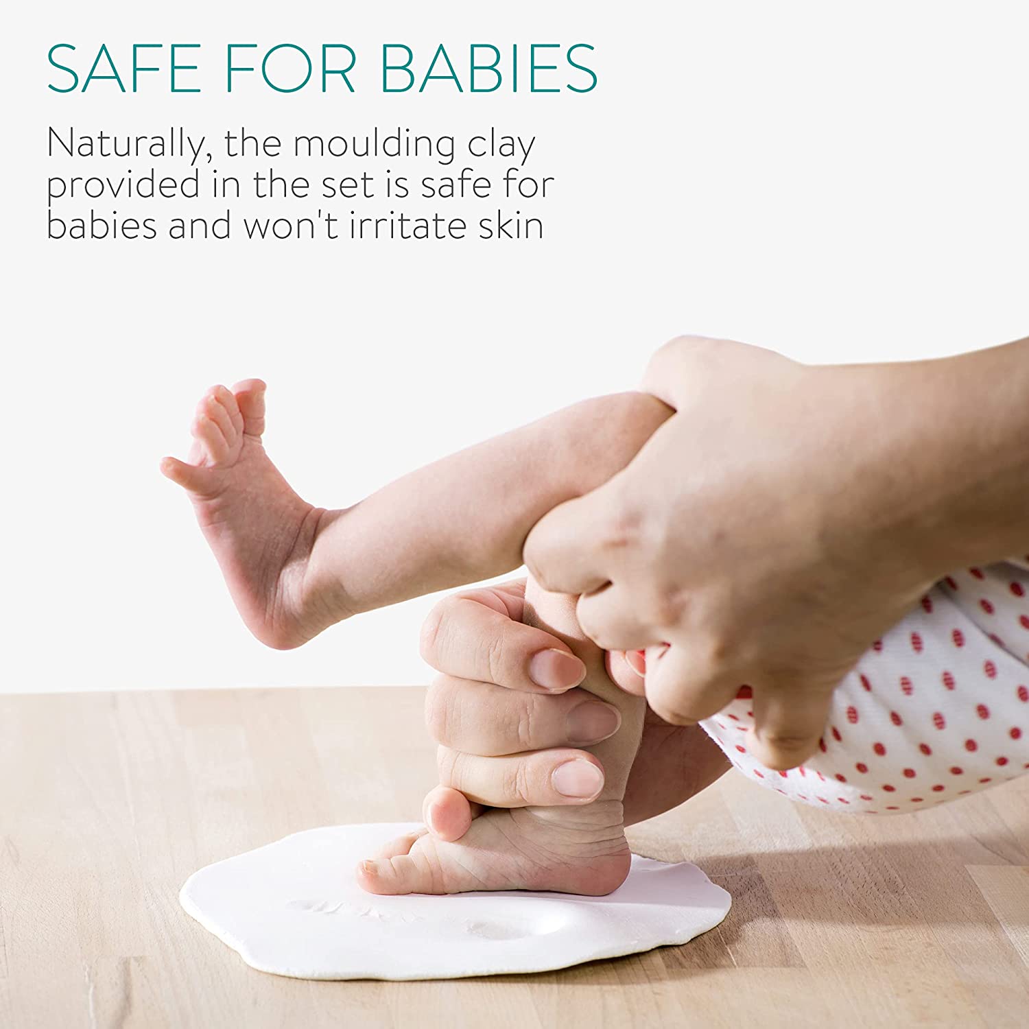 Navaris Σετ Κορνιζών για Φωτογραφία και Αποτύπωμα Μωρού - White - 54252.01