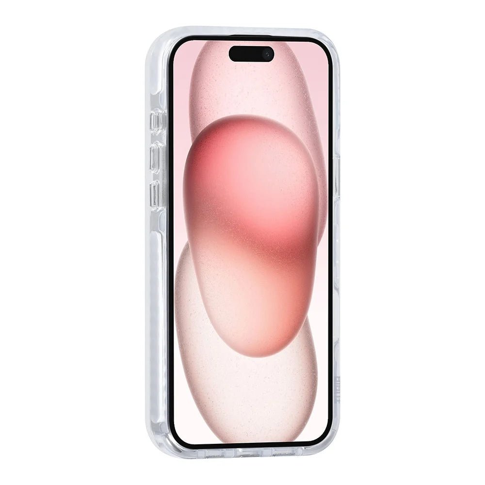 Tuniq iPhone 16 Plus - MagSafe Σκληρή Θήκη με Πλαίσιο Σιλικόνης και Λουράκι - Διάφανη / White