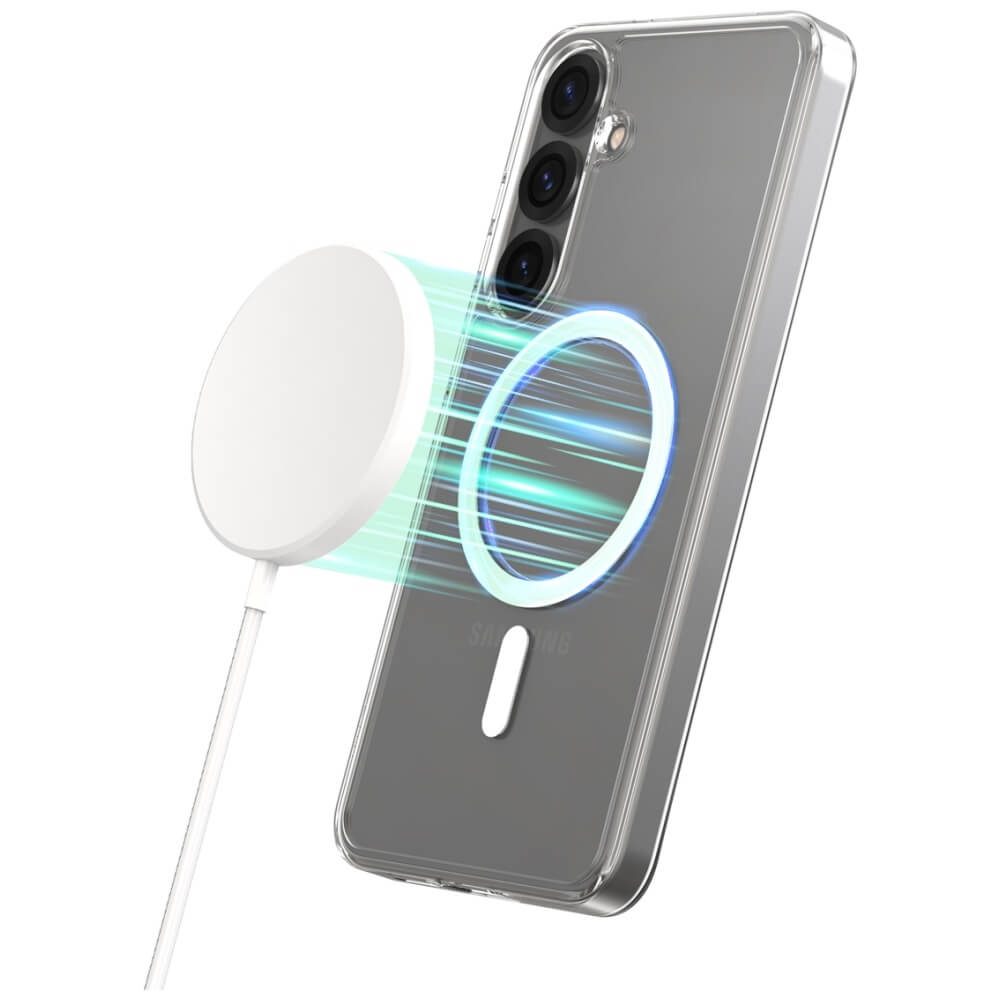 Araree Samsung Galaxy S25 Duple M Σκληρή Θήκη με Πλαίσιο Σιλικόνης και MagSafe - Διάφανη