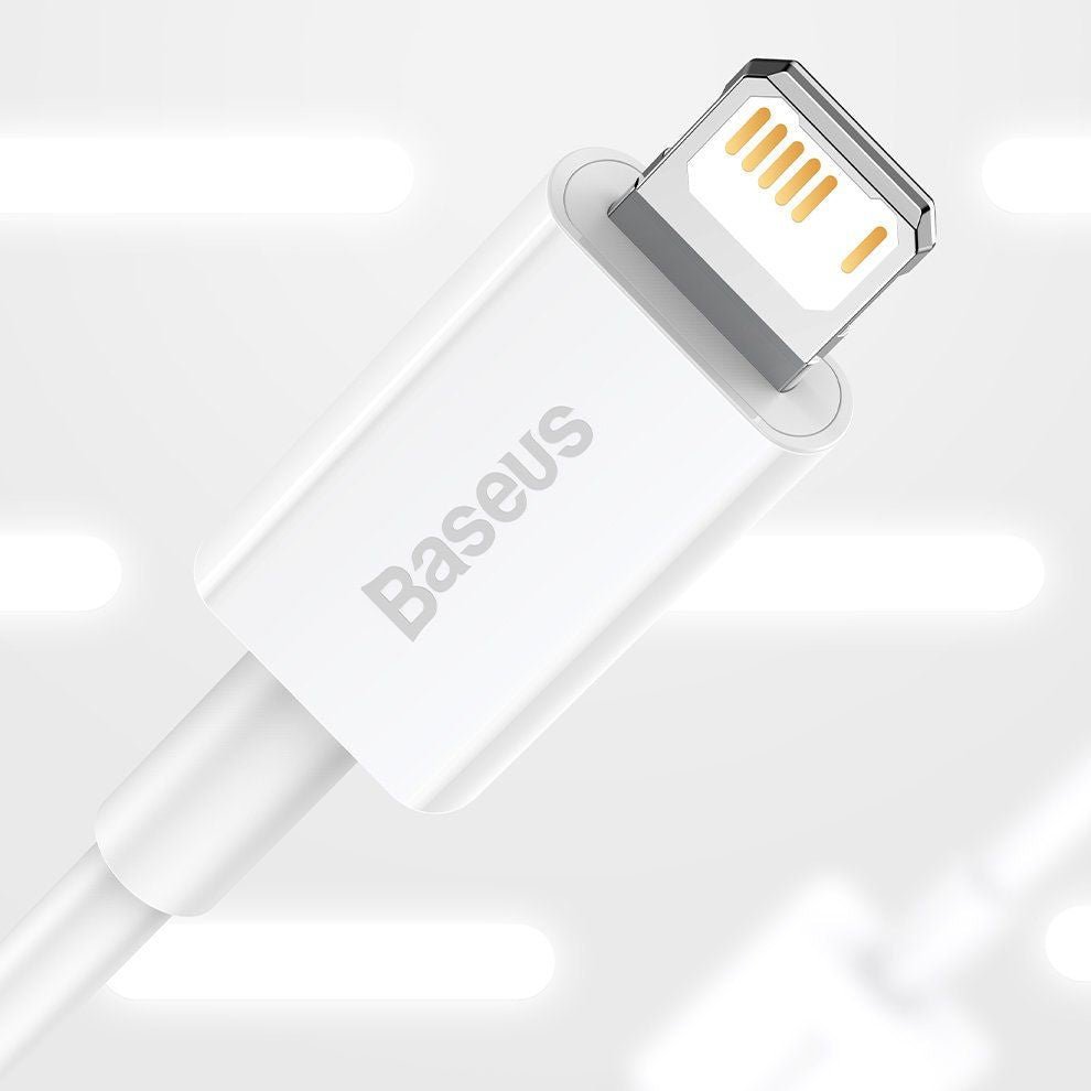 Baseus Superior Series Cable Lightning 2.4A - Καλώδιο Δεδομένων και Φόρτισης Lightning 1M - White - CALYS - A02