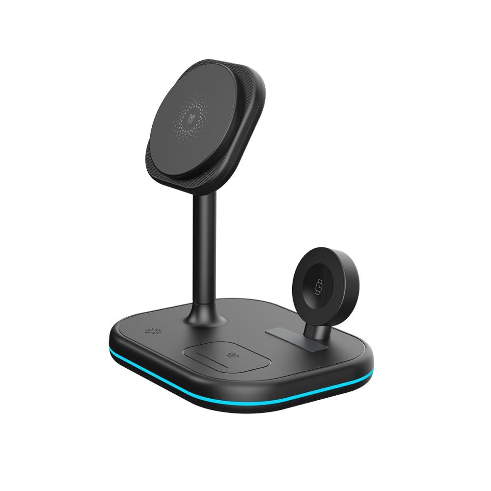 Tech - Protect QI15W - A27 3in1 Ασύρματος Μαγνητικός Φορτιστής MagSafe - Black