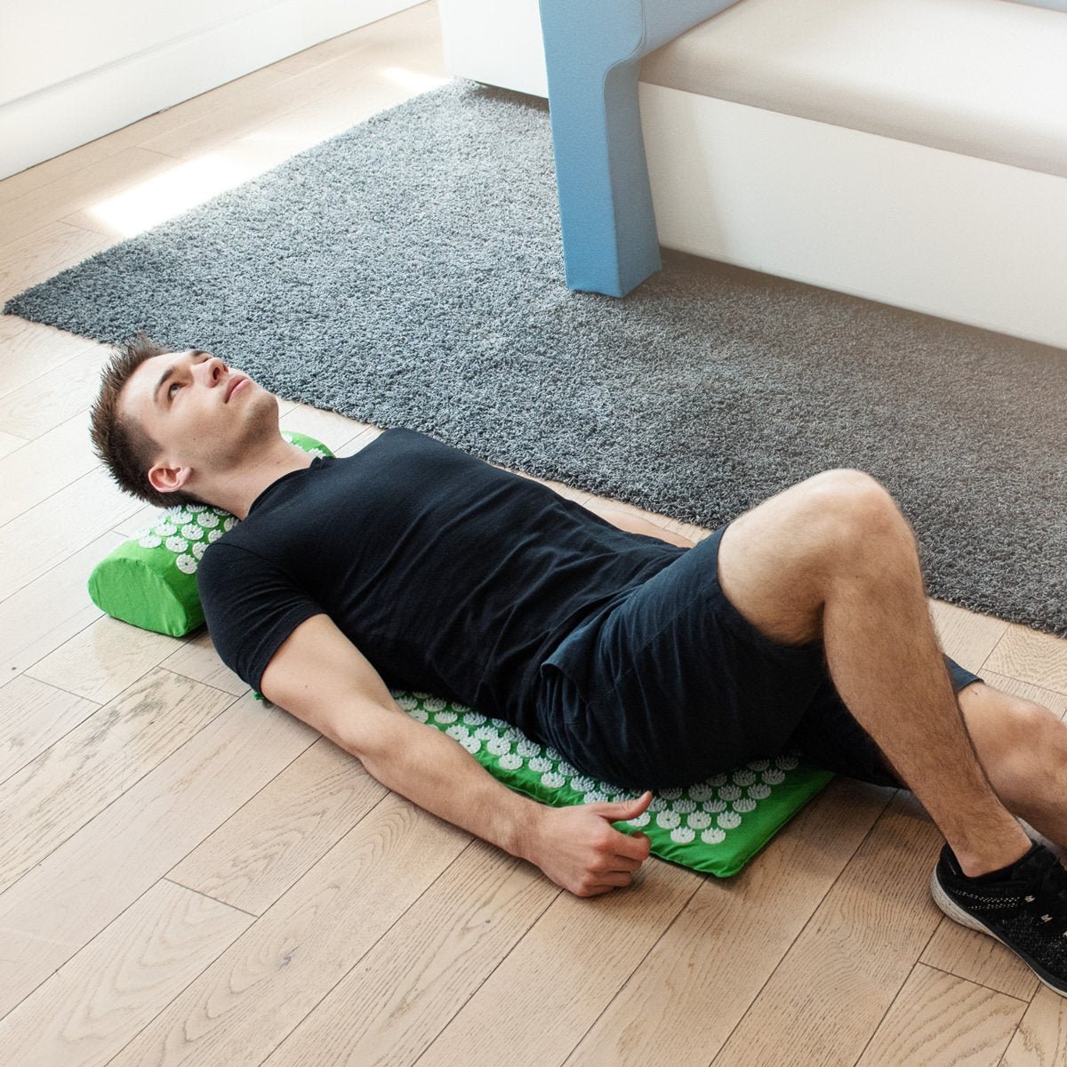 Navaris 2 - in - 1 Acupressure Mat and Pillow Set Σετ 2 σε 1 Χαλάκι και Μαξιλάρι Μασάζ - Green - 43899.07