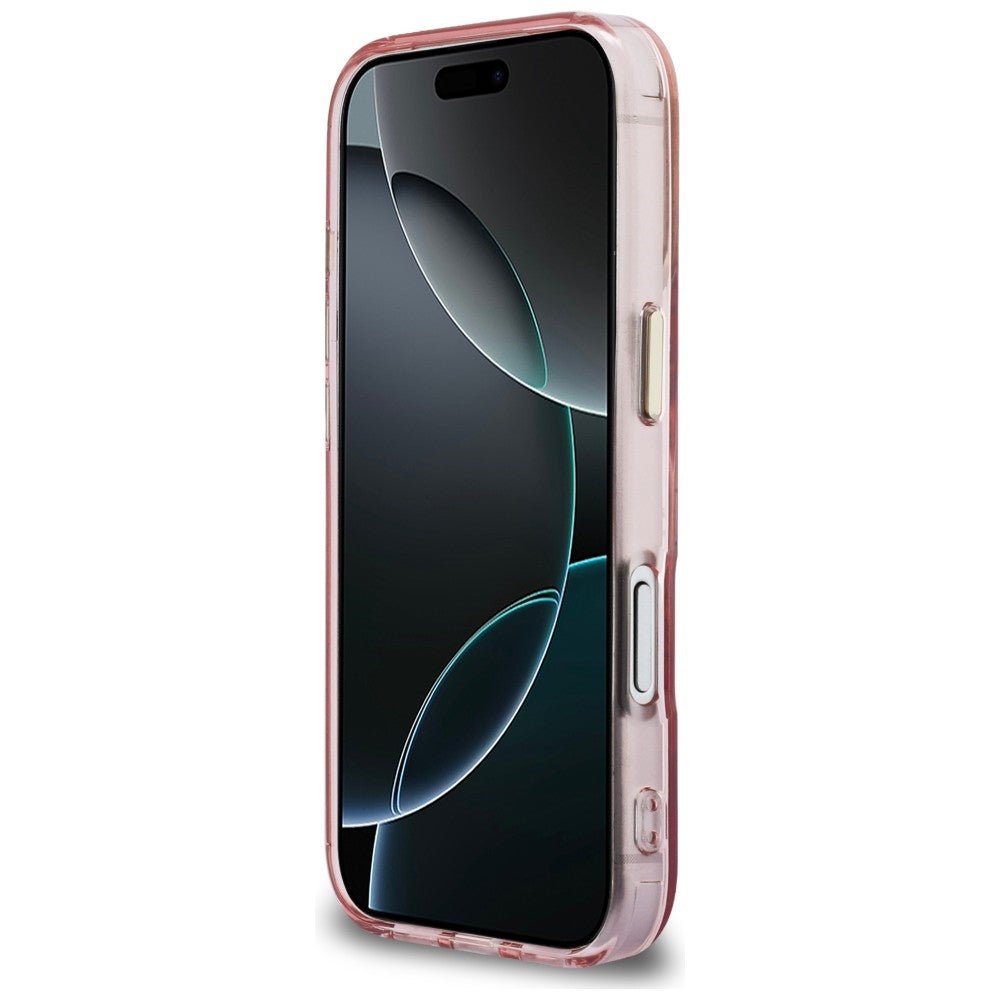 Karl Lagerfeld iPhone 17 Pro Max - Σκληρή Θήκη με Πλαίσιο Σιλικόνης - IML K Head Logo MagSafe - Pink