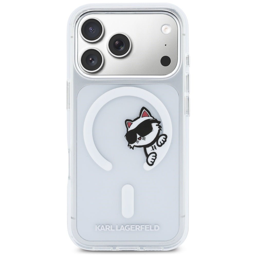 Karl Lagerfeld iPhone 17 Pro - Σκληρή Θήκη με Πλαίσιο Σιλικόνης - IML Peekaboo MagSafe - Διάφανη