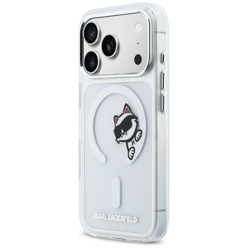 Karl Lagerfeld iPhone 17 Pro - Σκληρή Θήκη με Πλαίσιο Σιλικόνης - IML Peekaboo MagSafe - Διάφανη