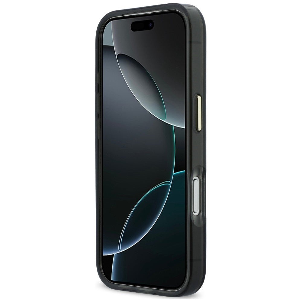 Karl Lagerfeld iPhone 18 Pro / iPhone 17 Pro - Σκληρή Θήκη με Πλαίσιο Σιλικόνης και MagSafe - Script Logo - Black