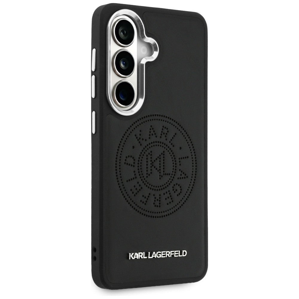 Karl Lagerfeld Samsung Galaxy S26 Plus - Θήκη με Επένδυση Συνθετικού Δέρματος - Perforated KL MagSafe - Black