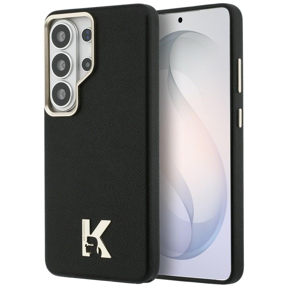 Karl Lagerfeld Samsung Galaxy S26 Ultra - Σκληρή Θήκη με Επένδυση Οικολογικού Δέρματος και MagSafe - Karl Head Logo - Black