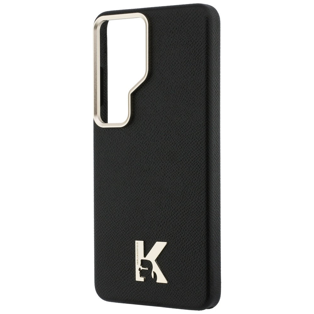 Karl Lagerfeld Samsung Galaxy S26 Ultra - Σκληρή Θήκη με Επένδυση Οικολογικού Δέρματος και MagSafe - Karl Head Logo - Black