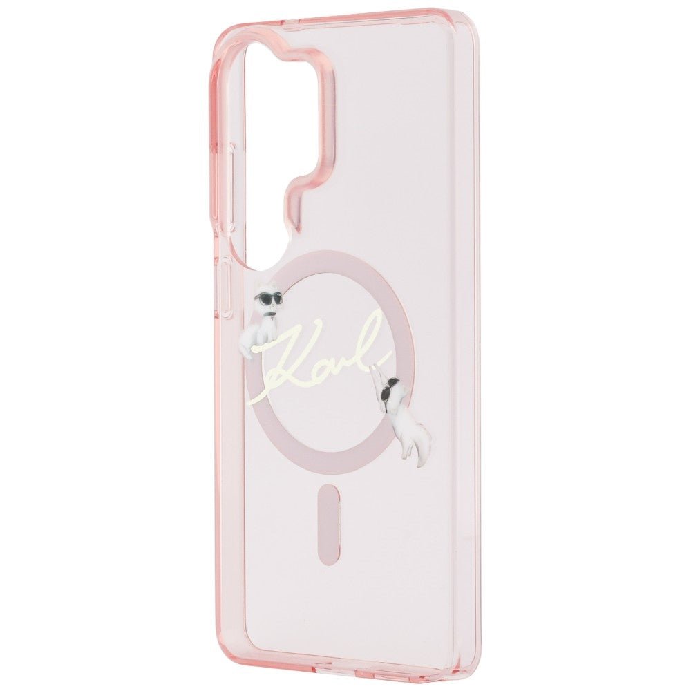 Karl Lagerfeld Samsung Galaxy S26 Ultra - Σκληρή Θήκη με Πλαίσιο Σιλικόνης - IML KC Script MagSafe - Pink