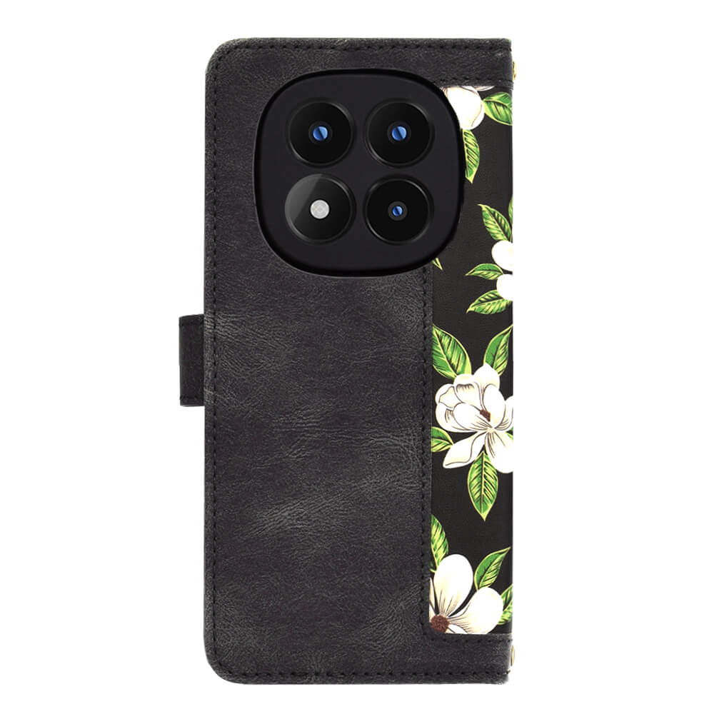 Techsuit Xiaomi Redmi Note 14 Pro+ 5G - FlipCraft - Θήκη Πορτοφόλι από Δερματίνη - Flowers of the Dawn