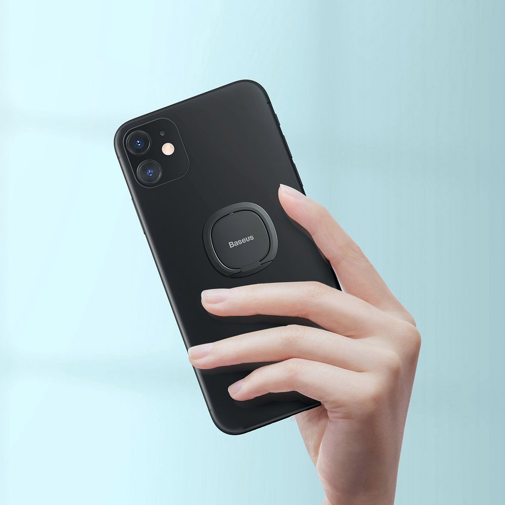 Baseus Invisible Ultra - Thin Ring Holder - Δαχτυλίδι Συγκράτησης Κινητού / Tablet - Βάση Στήριξης - Grey - SUYB - 0A