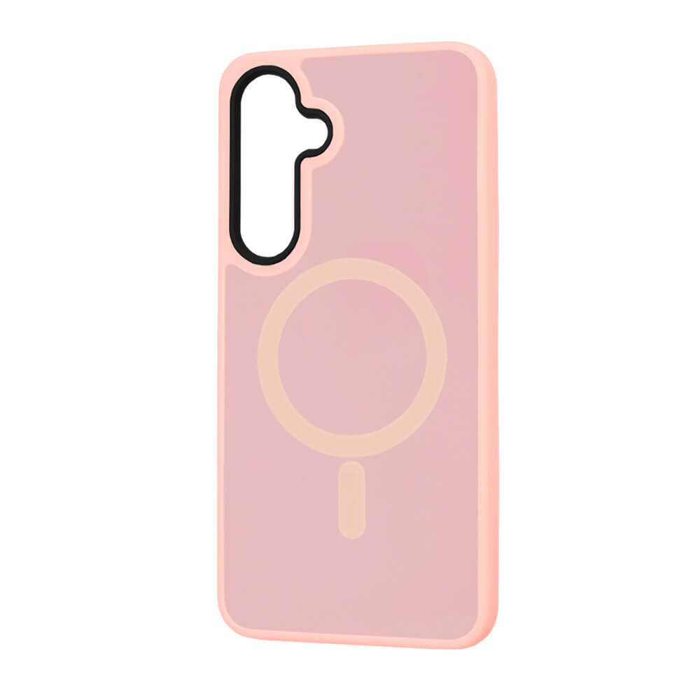 Techsuit Samsung Galaxy S25 Plus - HaloFrost MagSafe Series - Σκληρή Θήκη με Πλαίσιο Σιλικόνης - Pink