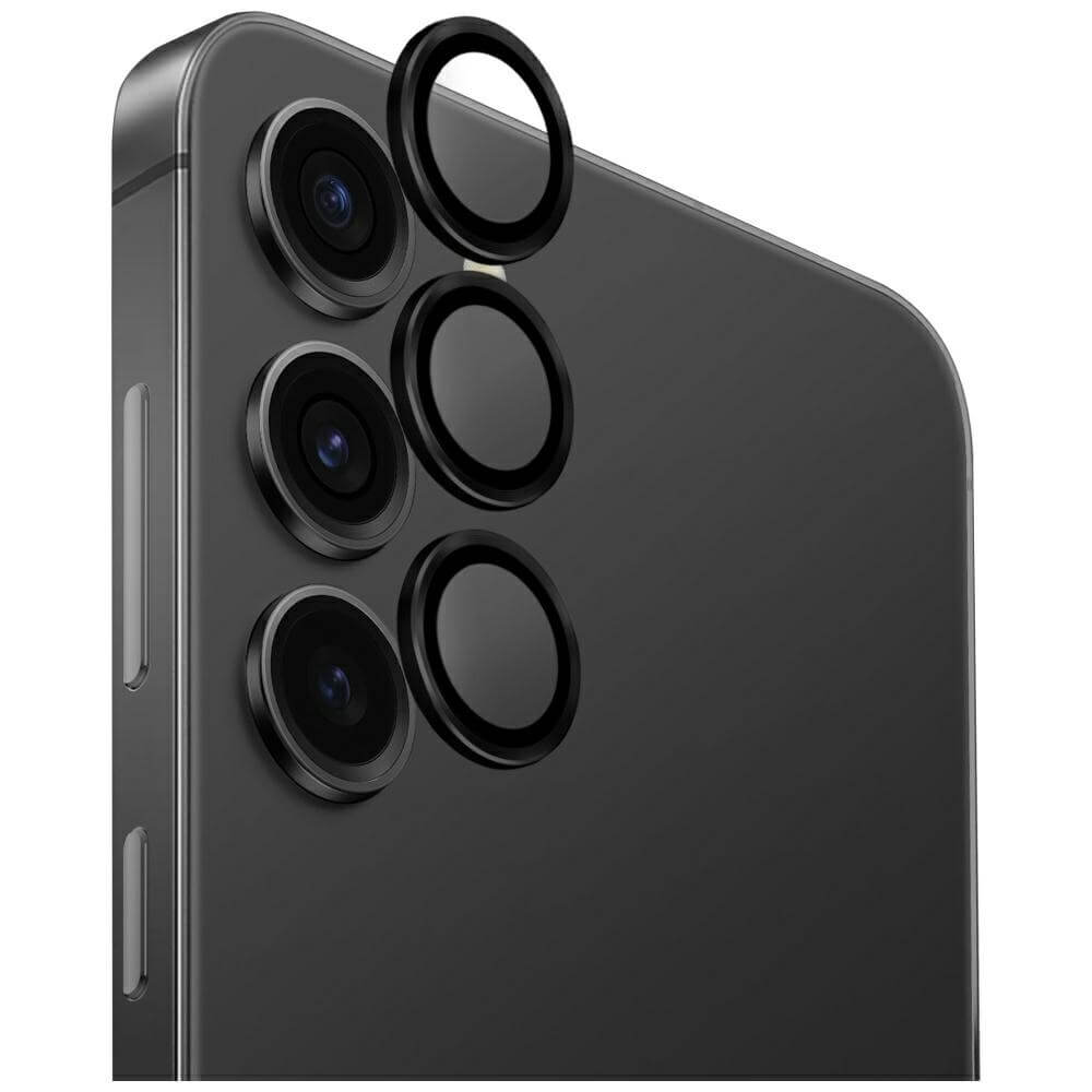 Uniq Samsung Galaxy S25 Plus Optix Aluminium Camera Lens Protector Αντιχαρακτικό Γυαλί για την Κάμερα - Black