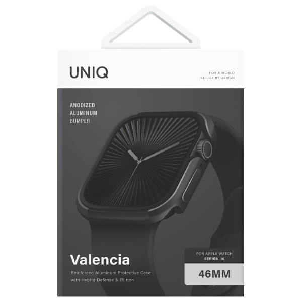 Uniq Θήκη Apple Watch 10/11 - 46mm Valencia Hybrid - Midnight Black