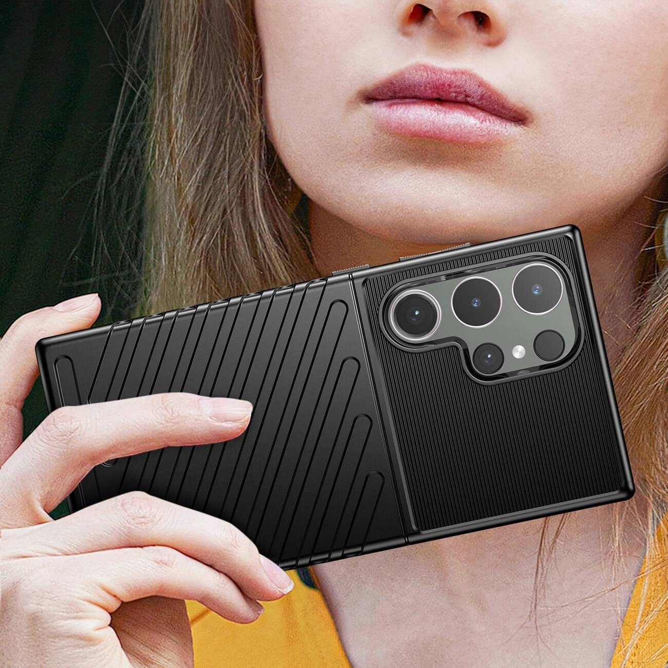 OEM Samsung Galaxy S24 Ultra Θήκη Thunder Tough Rugged Armor - Black