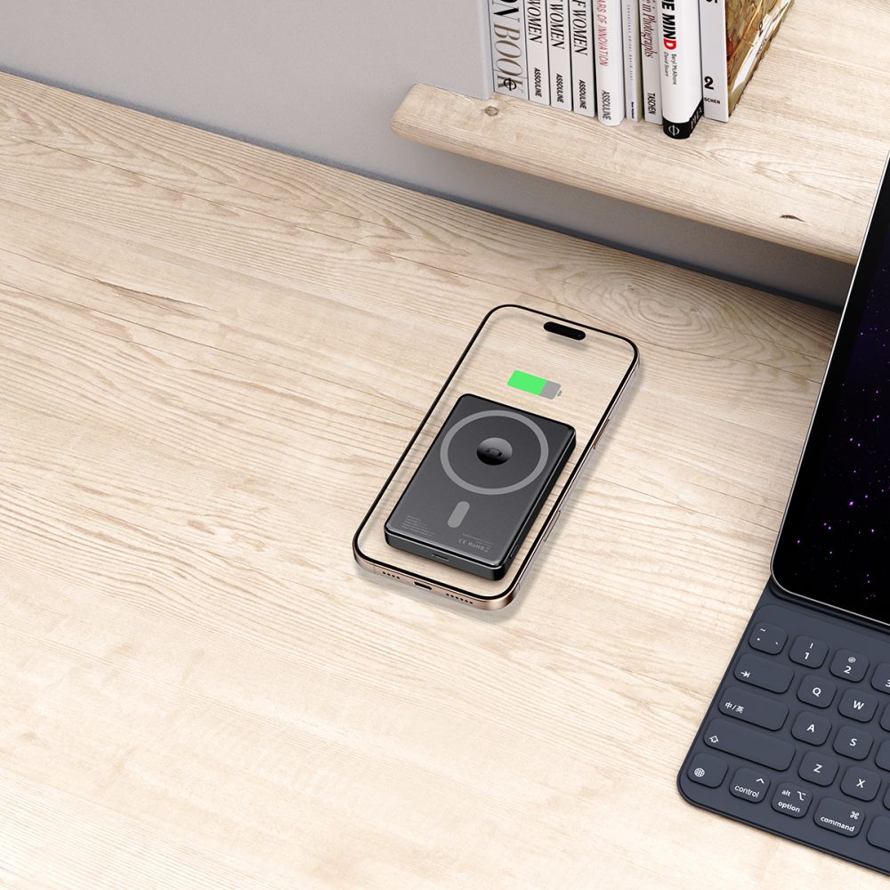 Tech - Protect PB33 Lifemag MagSafe PowerBank Μαγνητικό PowerBank Κινητού 5000 mAh - Black