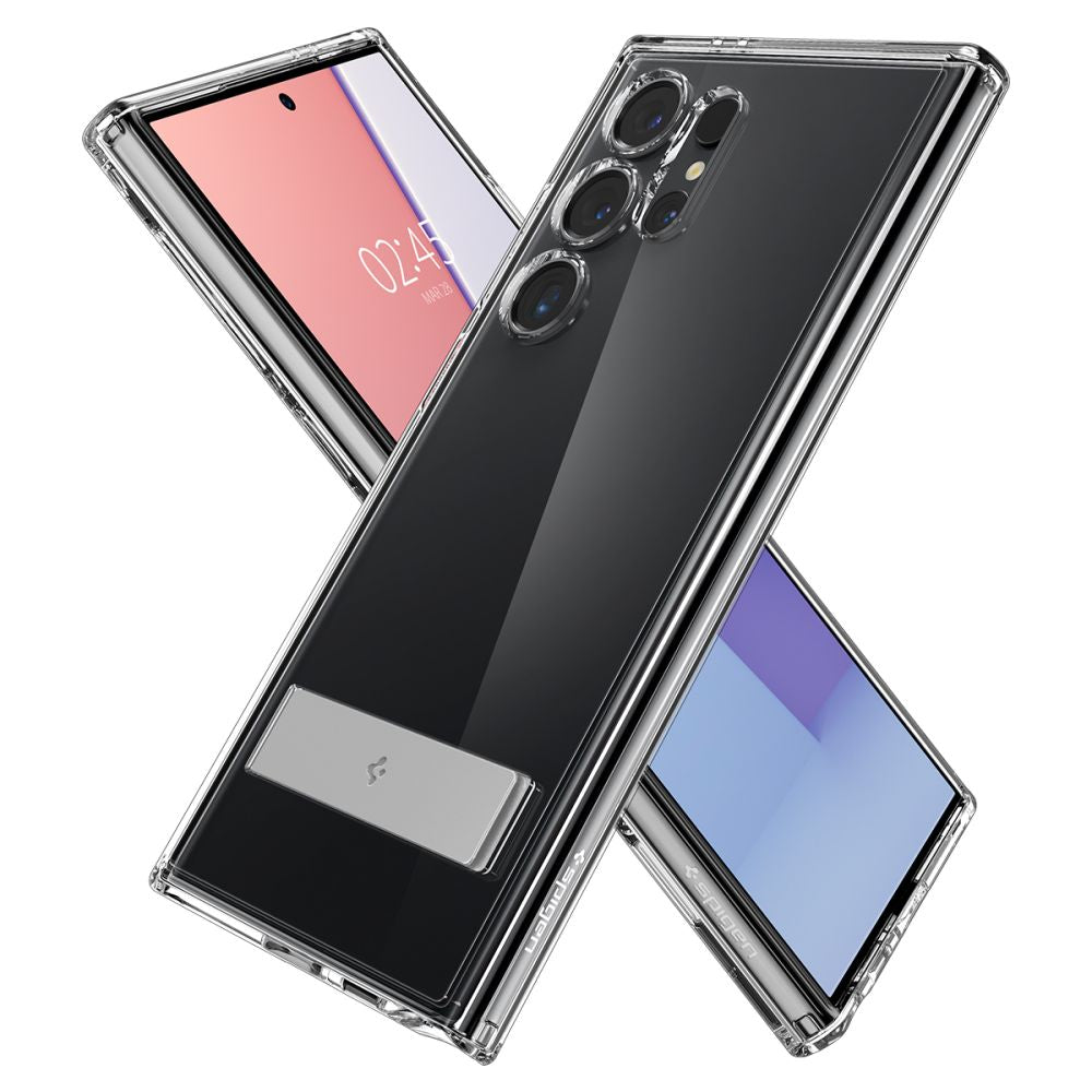 Spigen Samsung Galaxy S24 Ultra - Ultra Hybrid S Σκληρή Θήκη με Πλαίσιο Σιλικόνης - Crystal Clear