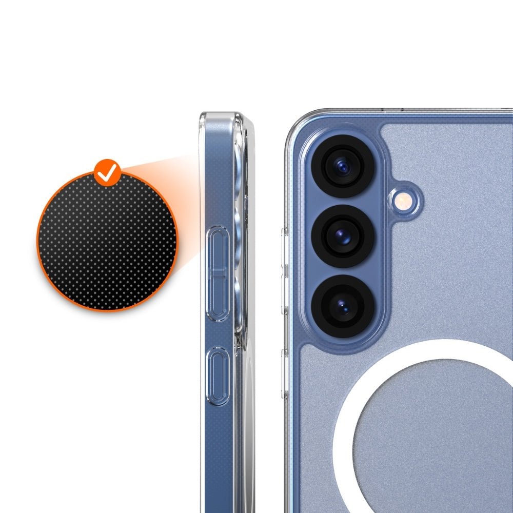 Araree Samsung Galaxy S25 Duple M Σκληρή Θήκη με Πλαίσιο Σιλικόνης και MagSafe - Διάφανη Ματ