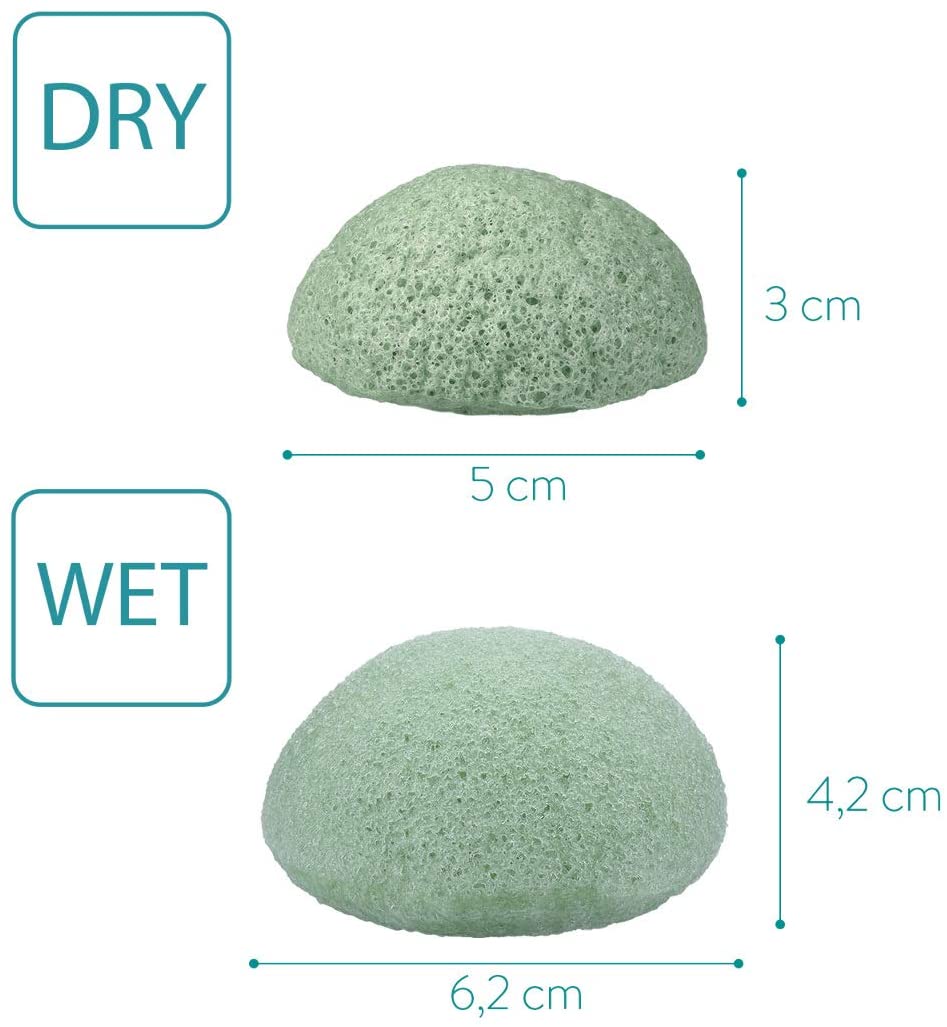 Navaris Set of Konjac Sponges Σετ με 3 Σφουγγάρια Καθαρισμού Προσώπου και Σώματος - 49124.32