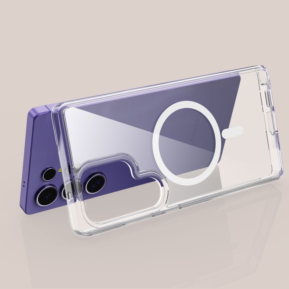 Tech - Protect Samsung Galaxy S25 Ultra Flexair Hybrid MagSafe Σκληρή Θήκη με Πλαίσιο Σιλικόνης και MagSafe - Διάφανη