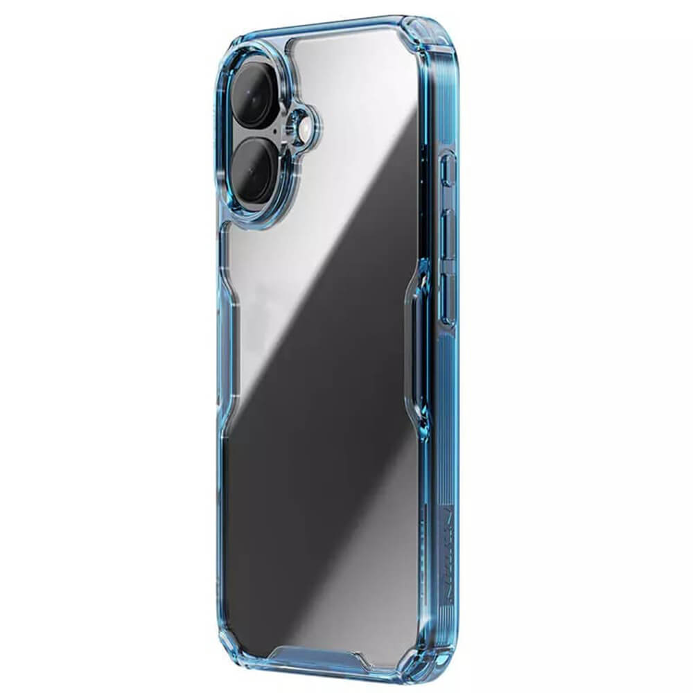 Nillkin iPhone 16 Nature Pro - Σκληρή Θήκη με Πλαίσιο Σιλικόνης - Blue