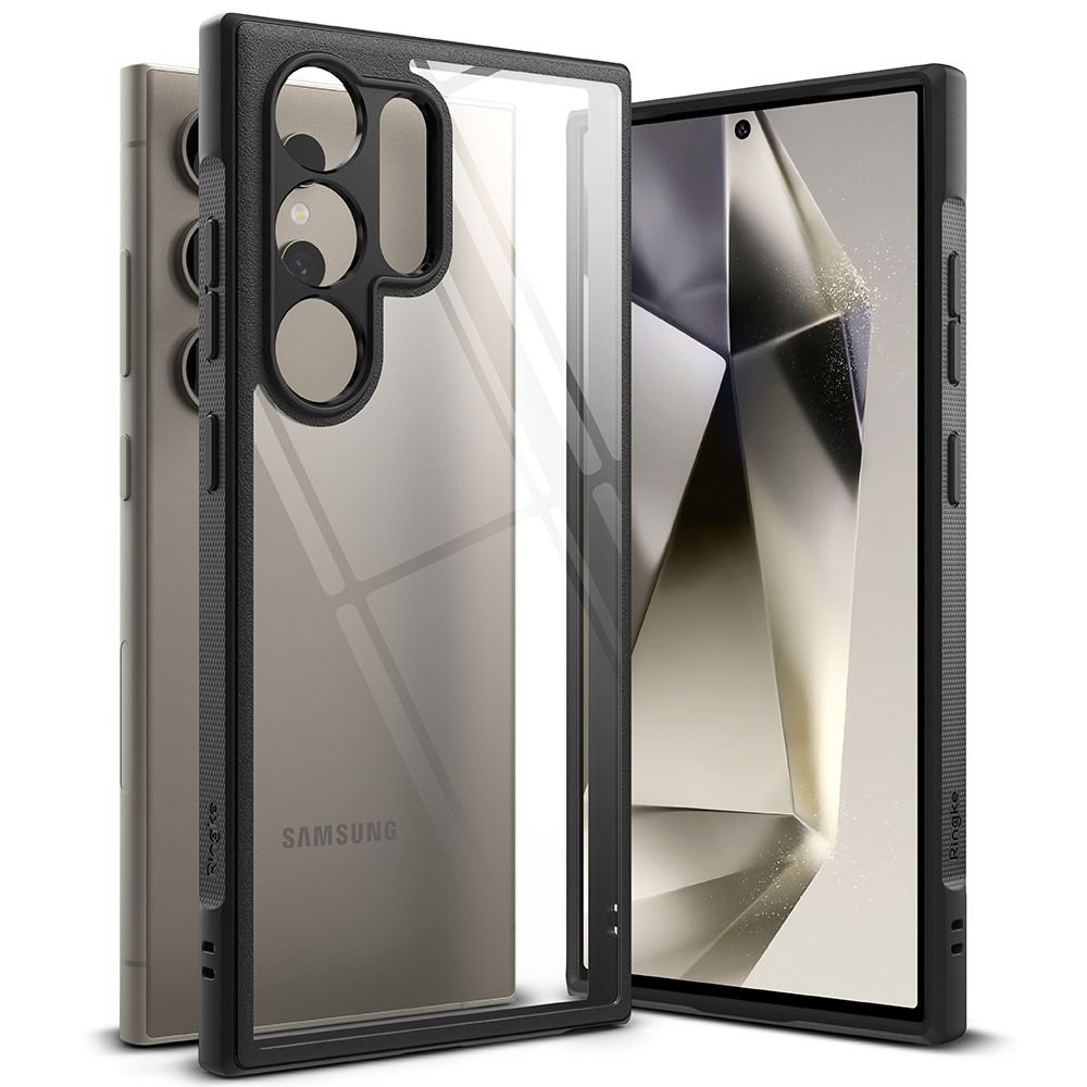 Ringke Samsung Galaxy S24 Ultra Fusion Bold Σκληρή Θήκη με Πλαίσιο Σιλικόνης - Black / Διάφανη