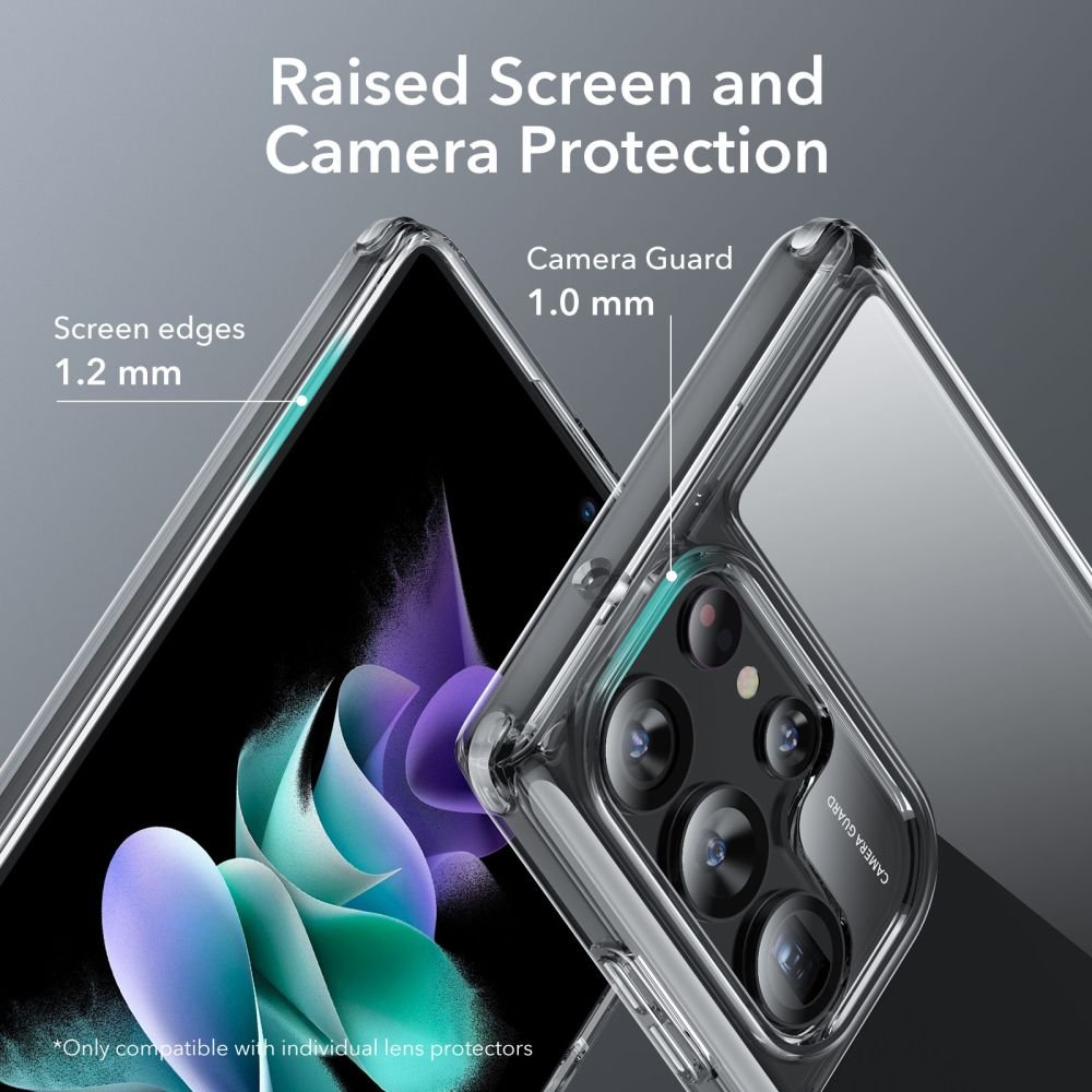 ESR Samsung Galaxy S23 Ultra - Air Shield Boost Σκληρή Θήκη με Πλαίσιο Σιλικόνης και Stand - Διάφανη