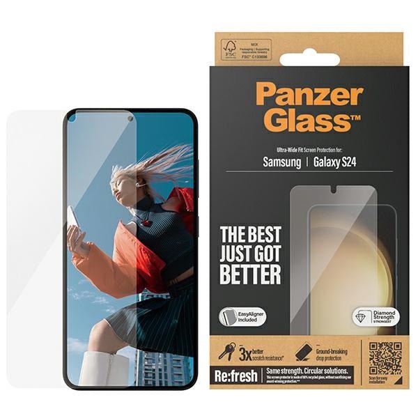 PanzerGlass Samsung Galaxy S24 - Ultra - Wide Fit Easy Aligner Case Friendly Αντιχαρακτικό Γυαλί Οθόνης - Διάφανο