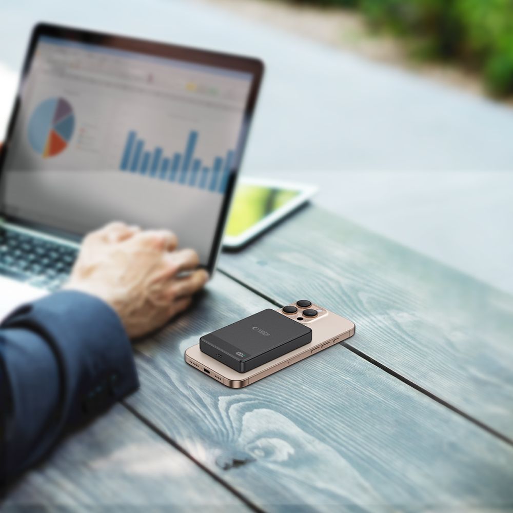 Tech - Protect PB33 Lifemag MagSafe PowerBank Μαγνητικό PowerBank Κινητού 5000 mAh - Black