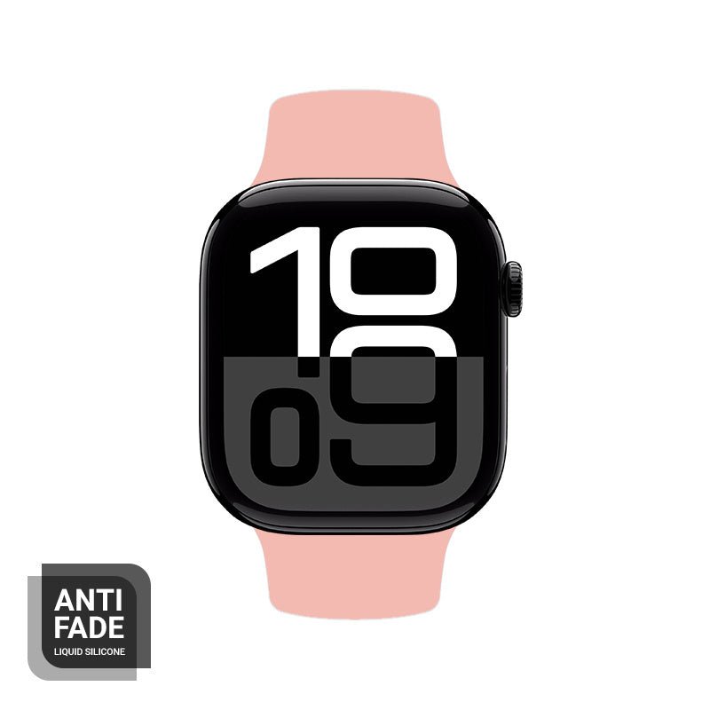 Crong Λουράκι Apple Watch 2/3/4/5/6/7/8/9/10/11 - SE (1/2/3) - 38/40/41/42mm Σιλικόνης - Liquid Strap - Salmon