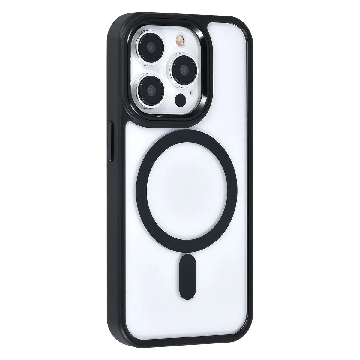 Tuniq iPhone 15 Pro - MagSafe Σκληρή Θήκη με Πλαίσιο Σιλικόνης - Μαύρη / Διάφανη