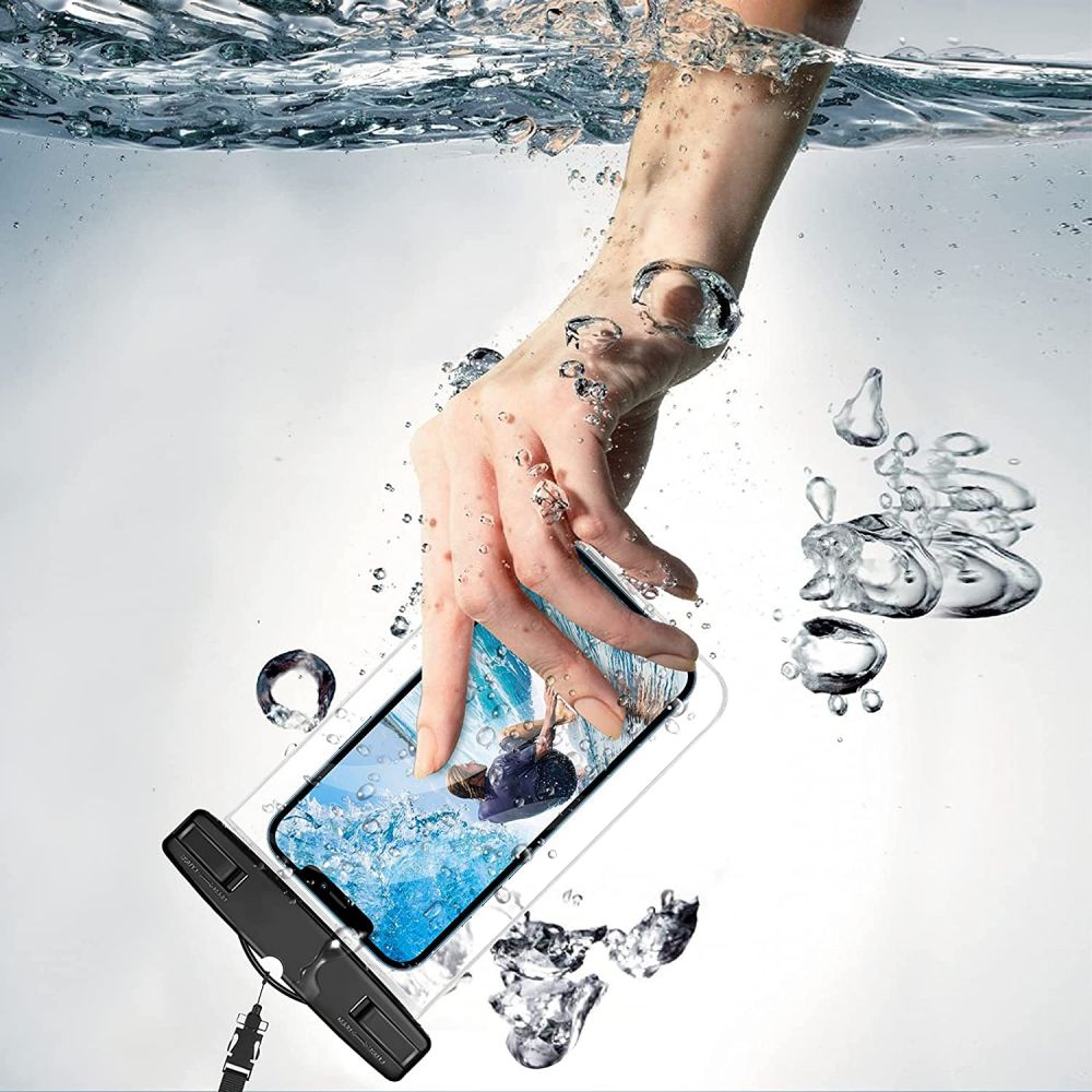 Tech - Protect Universal Αδιάβροχη Θήκη για Smartphones 6.9'' - Clear / Black
