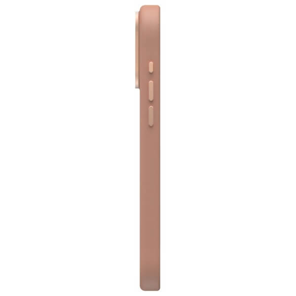 Uniq iPhone 16 Pro Max - Coehl Muse - Σκληρή Θήκη με Επένδυση Συνθετικού Δέρματος και Λουράκι - Dusty Nude