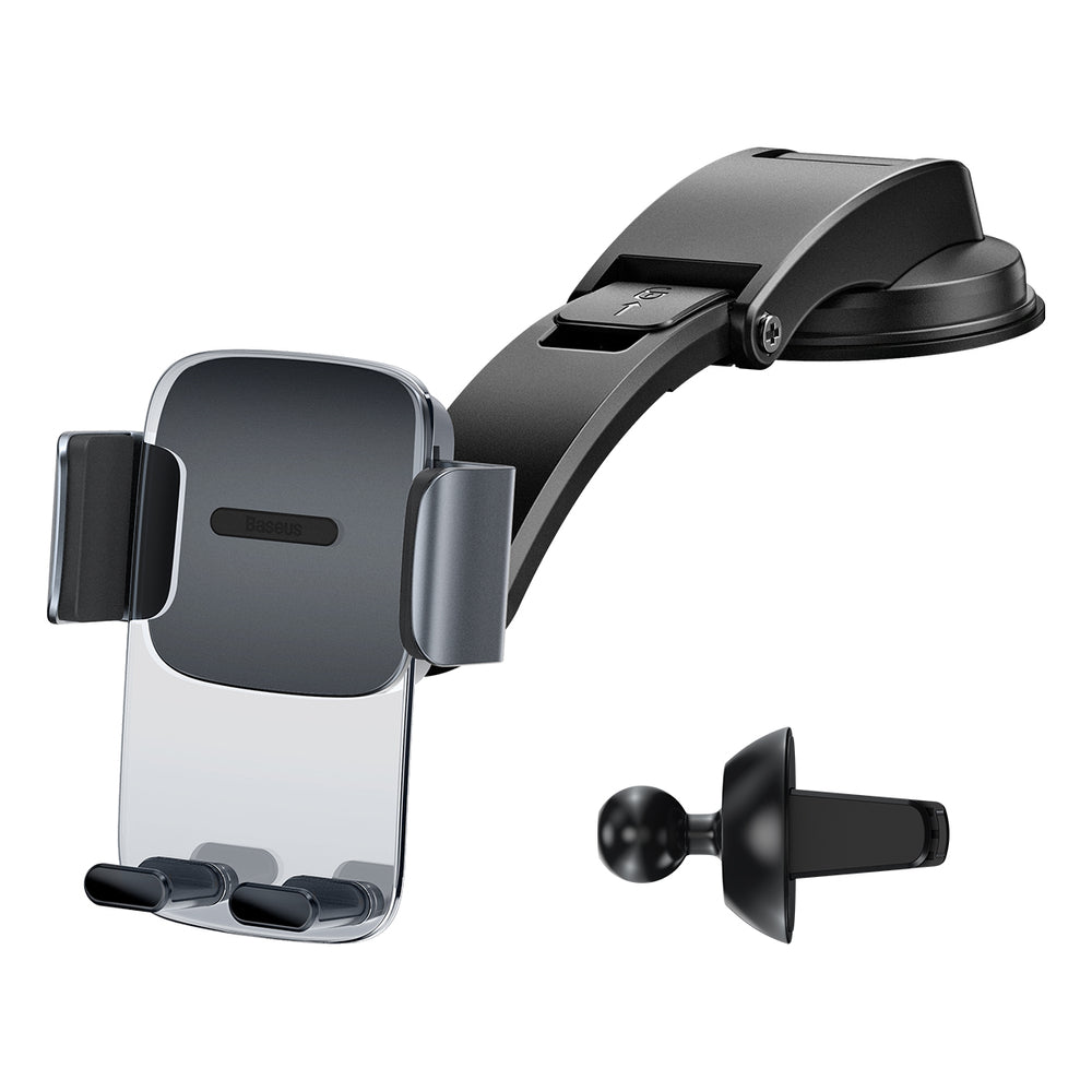 Baseus Easy Control Clamp Gravity Βάση Αυτοκινήτου για Ταμπλό και Αεραγωγό - Black - SUYK000001
