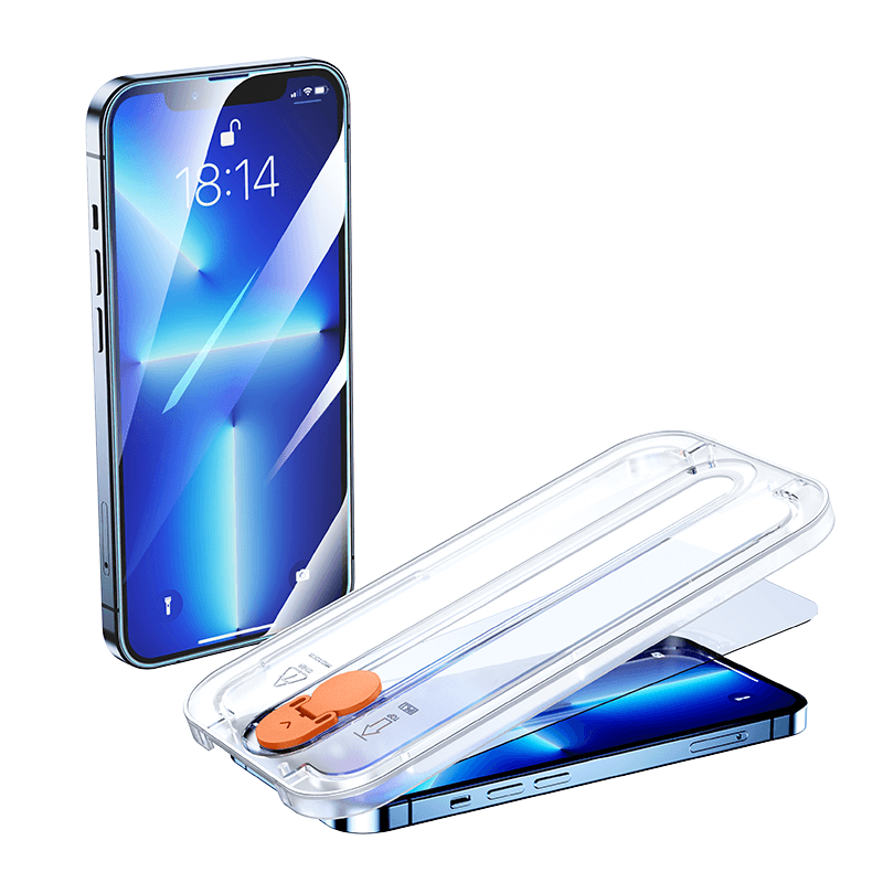 Joyroom iPhone 13 / 13 Pro 9H Tempered Glass Σετ με 2 Αντιχαρακτικά Γυαλιά Οθόνης με Κιτ Τοποθέτησης - Clear - JR - PF936