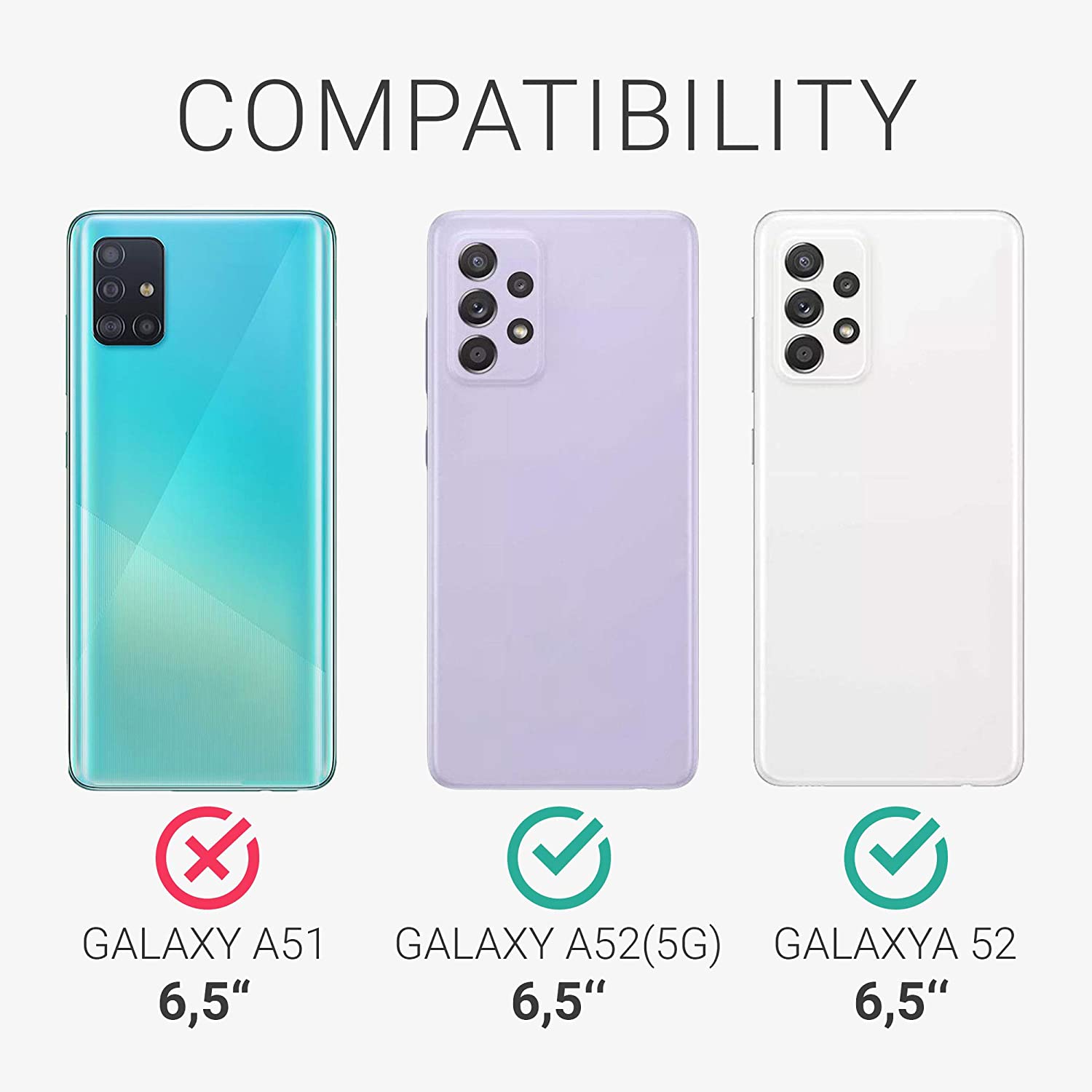 KW Samsung Galaxy A52 / A52 5G / A52s 5G Θήκη Πορτοφόλι Stand - Black - 54603.01