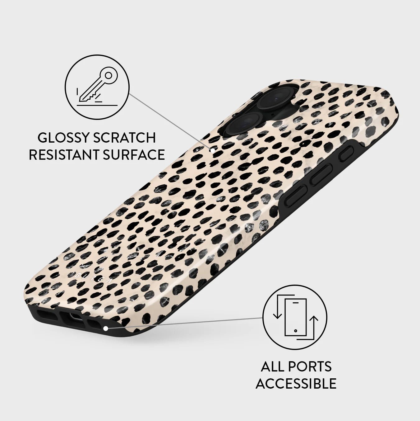 Burga iPhone 16 Fashion Tough MagSafe Σκληρή Θήκη με MagSafe - Almond Latte