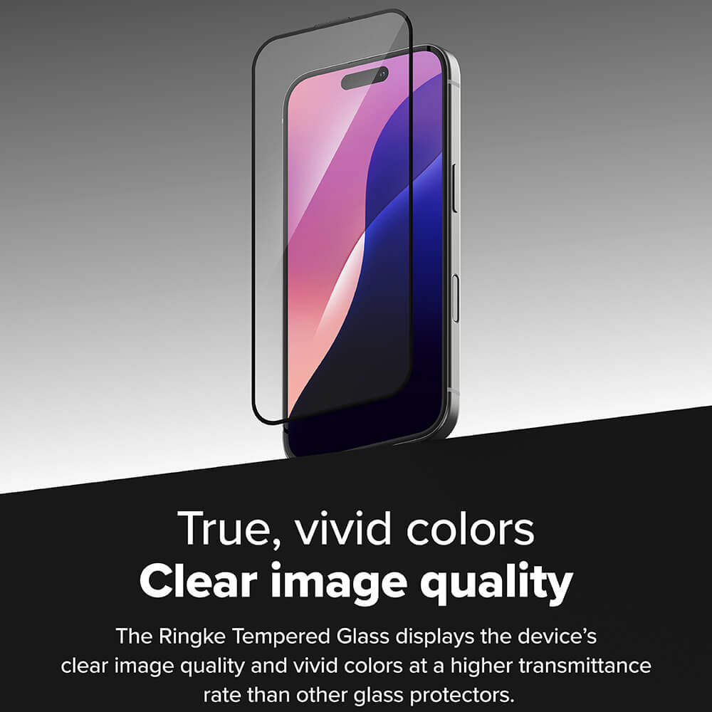 Ringke iPhone 16 Plus / 15 Plus Easy Slide 2.5D 9H Case Friendly Αντιχαρακτικό Γυαλί Οθόνης - 2 Τεμάχια - Clear