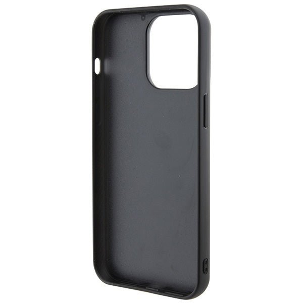 Karl Lagerfeld iPhone 15 Pro Max - 3D Rubber Multi Logo Σκληρή Θήκη με Πλαίσιο Σιλικόνης - Black - KLHCP15X3DMKRLK