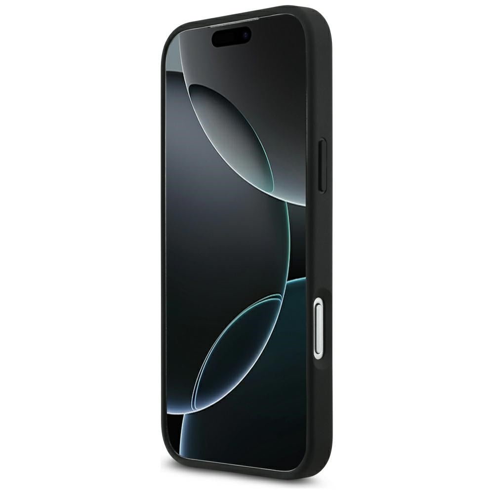 Lacoste iPhone 17 Pro Max / iPhone 18 Pro Max - Σκληρή Θήκη με Πλαίσιο Σιλικόνης - Petit Pique Lacquer Logo MagSafe - Black