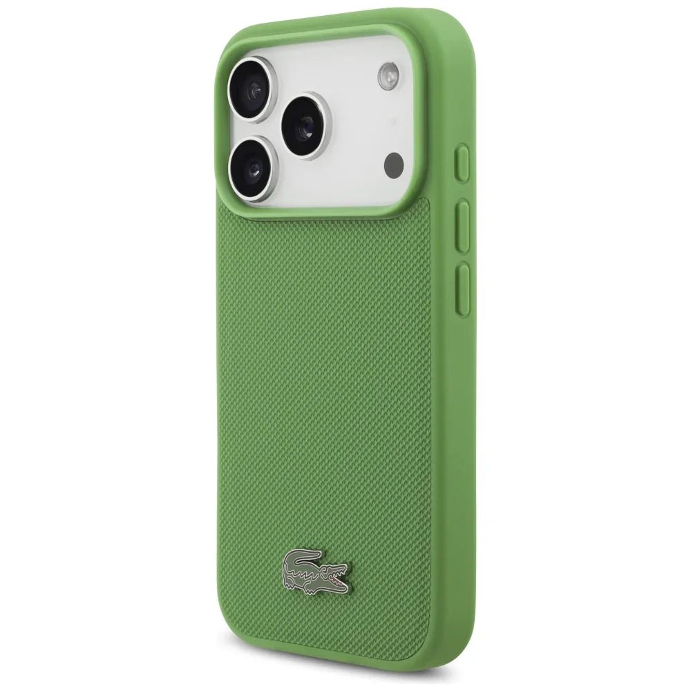 Lacoste iPhone 17 Pro - Petit Pique Lacquer Logo MagSafe - Σκληρή Θήκη με Πλαίσιο Σιλικόνης - Tarragon