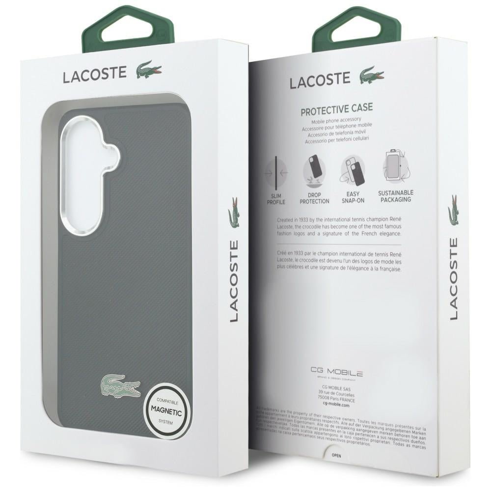 Lacoste Samsung Galaxy S26 - Σκληρή Θήκη με Πλαίσιο Σιλικόνης - Full Wrap Petit Pique MagSafe - Black