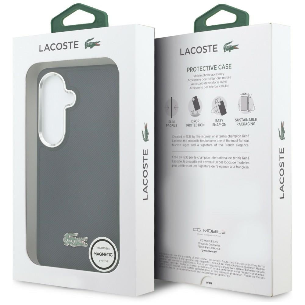 Lacoste Samsung Galaxy S26 - Σκληρή Θήκη με Πλαίσιο Σιλικόνης - Full Wrap Petit Pique MagSafe - Navy Blue