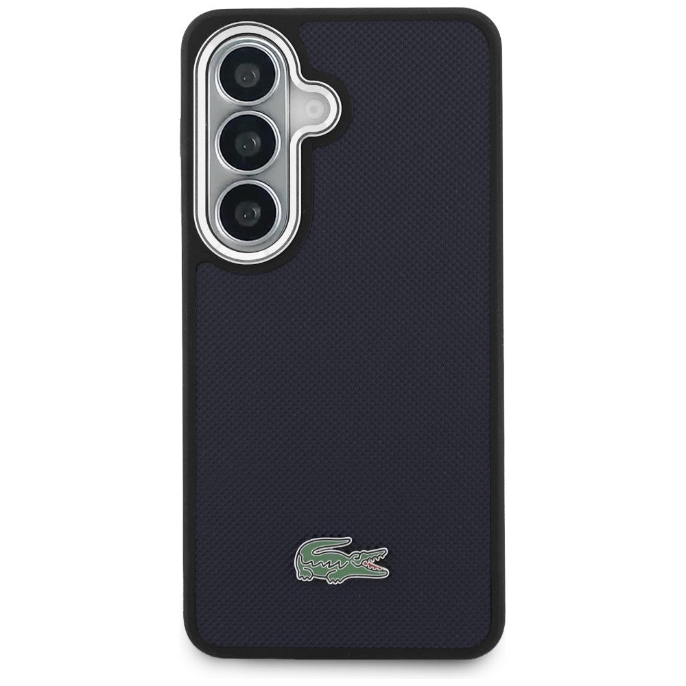 Lacoste Samsung Galaxy S26 - Σκληρή Θήκη με Πλαίσιο Σιλικόνης - Full Wrap Petit Pique MagSafe - Navy Blue