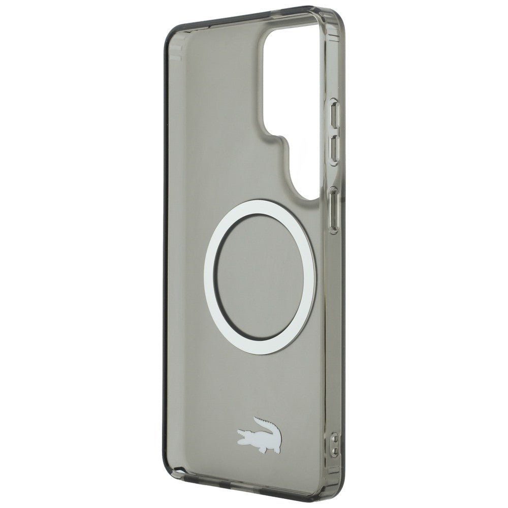 Lacoste Samsung Galaxy S26 Ultra - Σκληρή Θήκη με Πλαίσιο Σιλικόνης - Shockproof Frosted Gold Logo MagSafe - Black