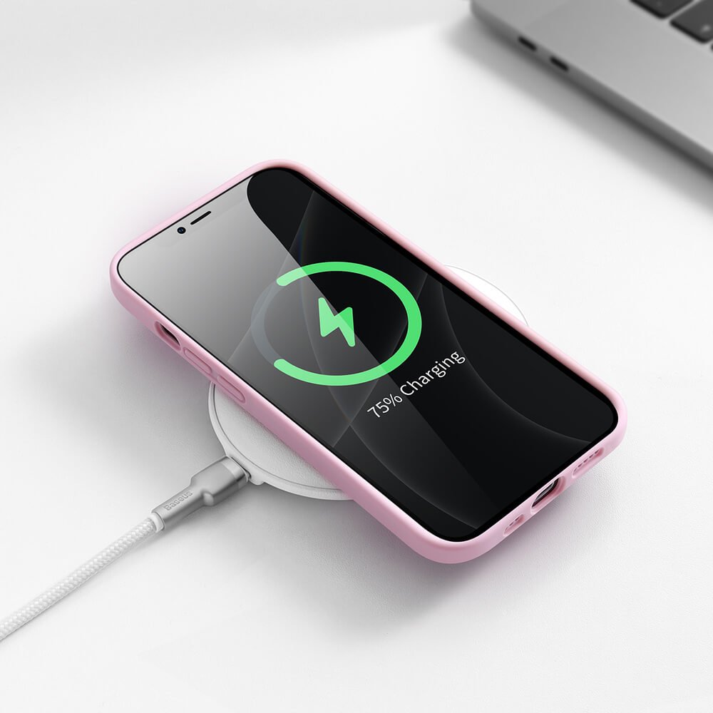 Baseus iPhone 13 Pro Liquid Gel Θήκη Σιλικόνης - Pink - ARYT001004