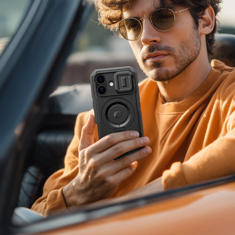 Tech - Protect iPhone 17 - Kevlar MagSafe - Σκληρή Θήκη με Προστασία για την Οθόνη / την Κάμερα και Stand - Black