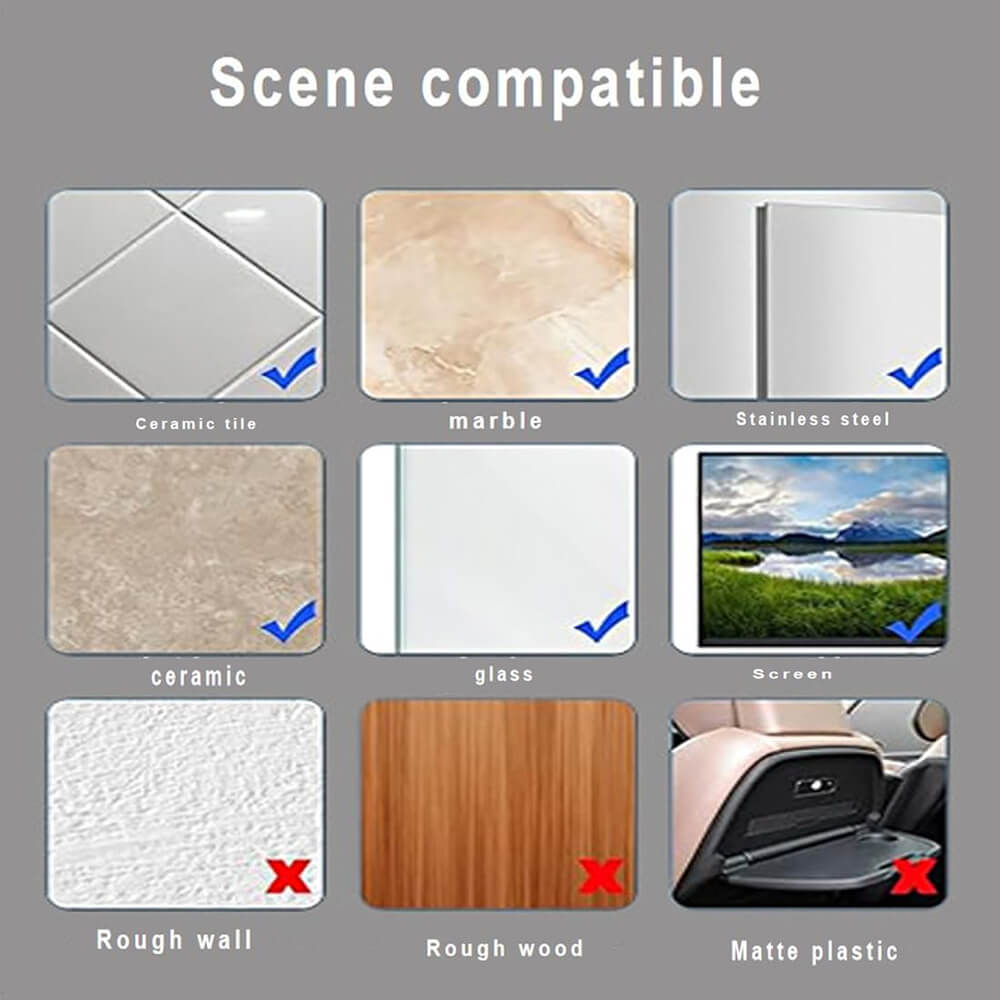 Techsuit Phone Holder Αξεσουάρ Στερέωσης Κινητού με Ενσωματωμένες Βεντούζες - White