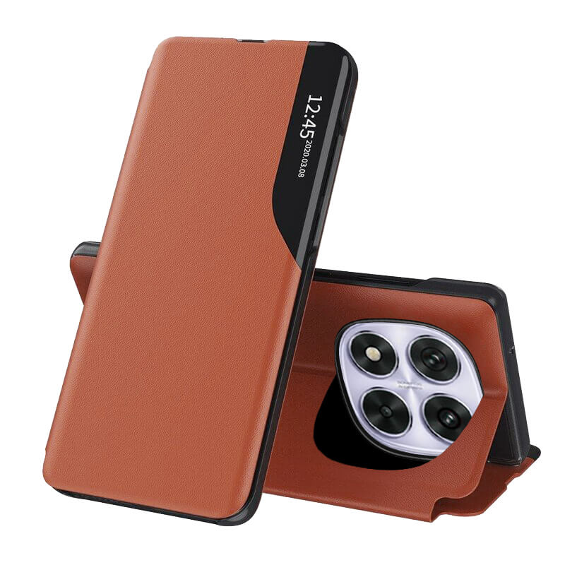 Techsuit Xiaomi Redmi Note 14 Pro 5G / Poco X7 - eFold Series - Θήκη Βιβλίο - Orange